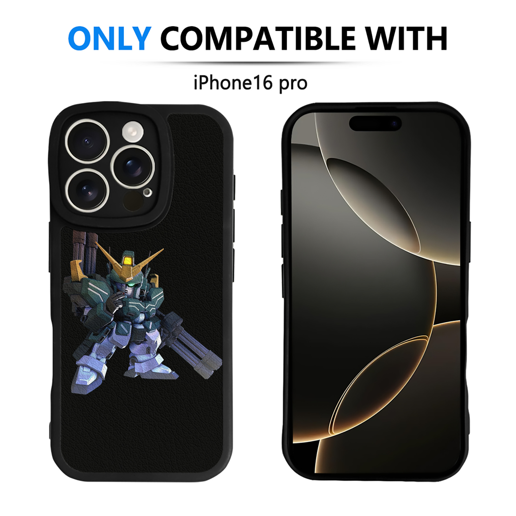 （画像用） 機動戦士ガンダム Mobile Suit Gundam 【iPhone 16シリーズ対応】シリコンスマホケース（レザー調） 材質：シリコン